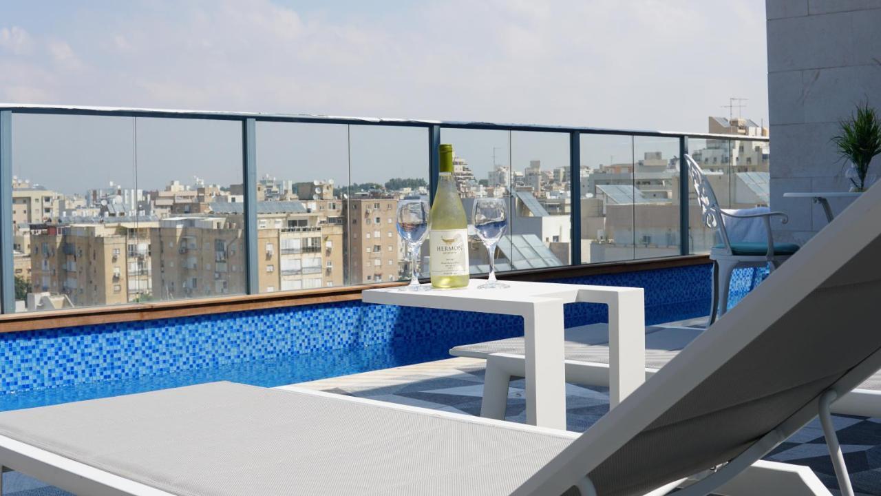 Luxury Rooftop Apartment In Netanja Exterior foto